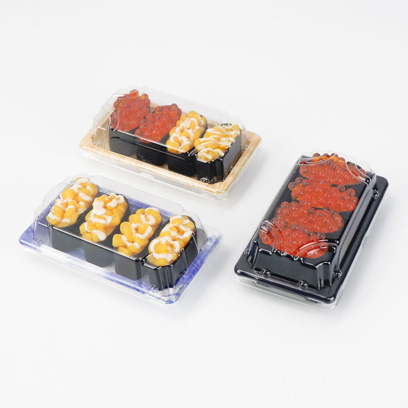 Engros takeway miljøvenlig disponibel brugerdefineret plast japansk sushi boks