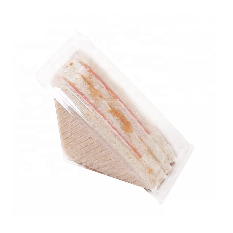 Clear Triangle Box Packaging Wholesale Plastic Food Custom Label Disposable Beautiful Sandwich and Cake Customer \\\\ \'s Logo Pet, PLA