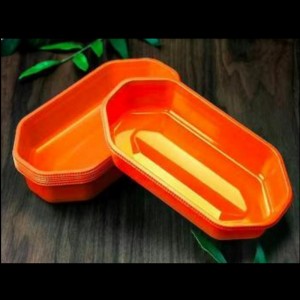 Farverig frugtbakke uden låg 225*120*40 mm Hgf-2313 Orange/Green/Purple